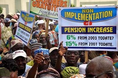 Pension protest