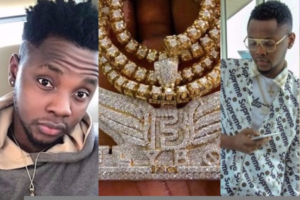 Kiss Daniel flaunts his diamond encrusted chain worth N14 Million (photos)  %Post Title