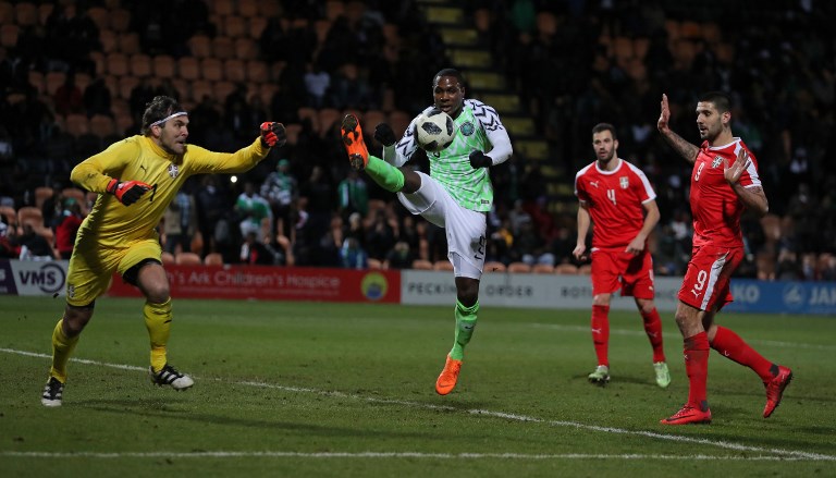 Serbia thrash Nigeria 2-0 in World Cup warm-up  %Post Title