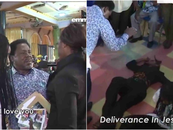 T.B Joshua delivers two lesbian partners in his church (Video)  %Post Title