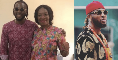 #BBNaija: Lovely photo of evicted housemate, Teddy A and his mother  %Post Title