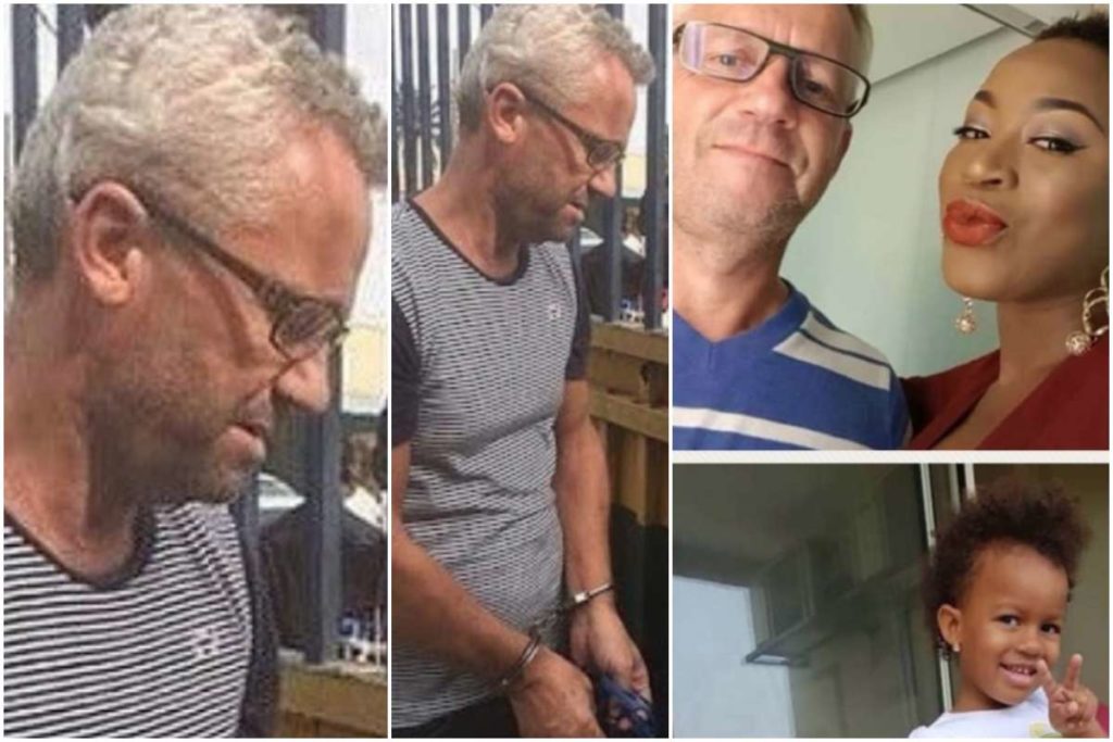 Photos: Alizee’s husband Peter Neilsen in handcuffs, now in Ikoyi prison  %Post Title