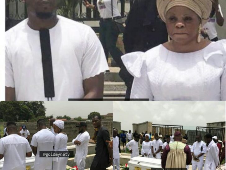 See photos from the burial of Olamide’s mother  %Post Title