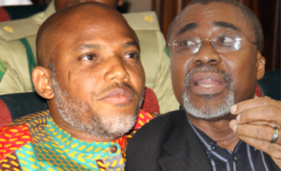 Abaribe, Others Lose N300m Bail Bond As FG Rearrests Kanu  %Post Title
