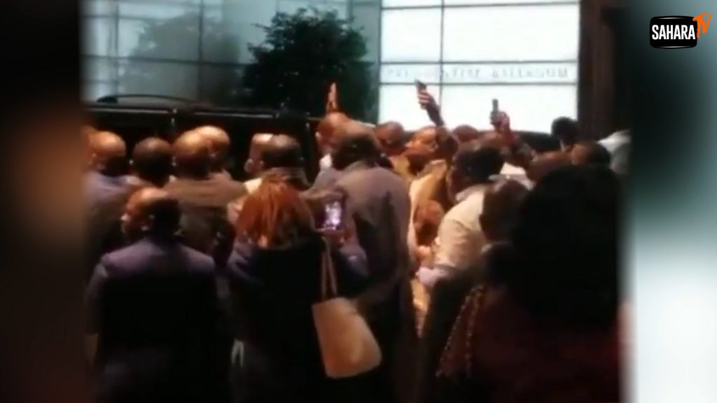 'You Can't Spoil Nigeria For The Second Time' — Protesters Disrupt Atiku's Meeting In US %Post Title