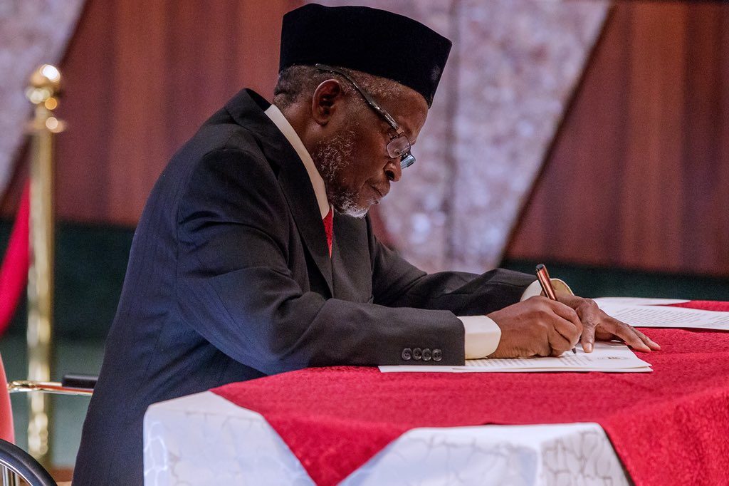 President Buhari swears in Acting CJN (Photos) - Photo/Image