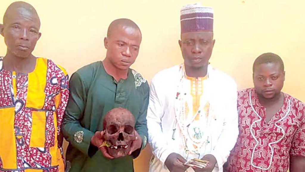 Ogun police arrest Islamic cleric, three others with human skull %Post Title