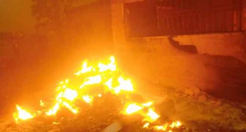 Election Materials Destroyed As Fire Razes INEC Office In Plateau %Post Title