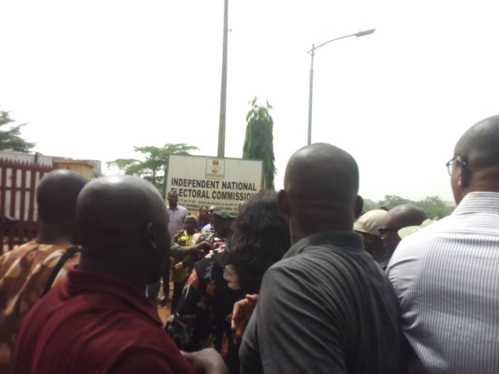 BREAKING: INEC office on fire in Anambra - Photo/Image