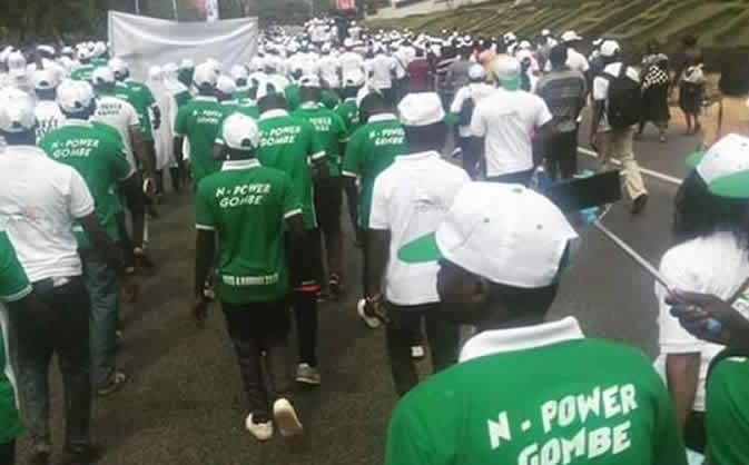 N-Power beneficiaries rally support for Buhari - Photo/Image