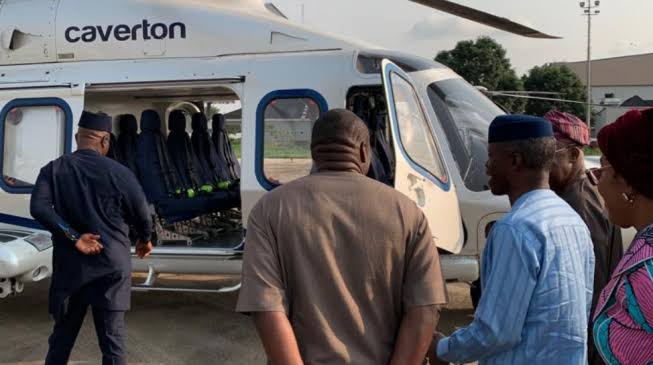 PHOTOS: Osinbajo flies Caverton 24 hours after crash - Photo/Image