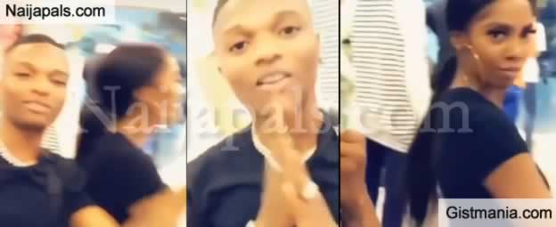 VIDEO: Tiwa Savage and Her Toy Boy Wizkid Spotted Playing Love Games In Public %Post Title