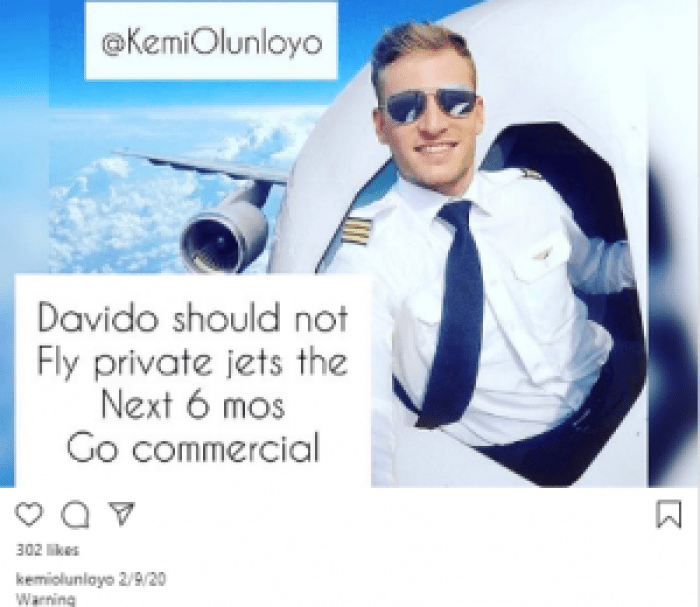 Kemi Olunloyo sends warning to Davido  %Post Title