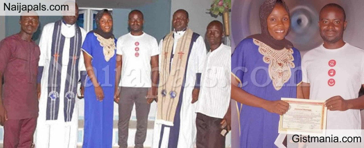 Nigerian Couple Trend After Dressing Like This For Their Church Wedding (Photos)  %Post Title