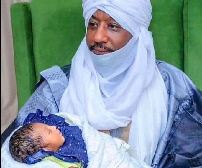 Former Emir, Sanusi receives new born babygirl from Fourth Wife [PHOTOS]  %Post Title