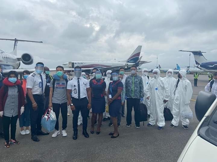 Omotola Jalade reacts as her husband flies back Chinese nationals who arrived Nigeria weeks ago  %Post Title