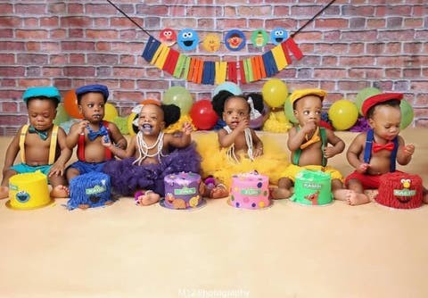 Nigerian mum warms hearts with adorable photos of her sextuplets  %Post Title