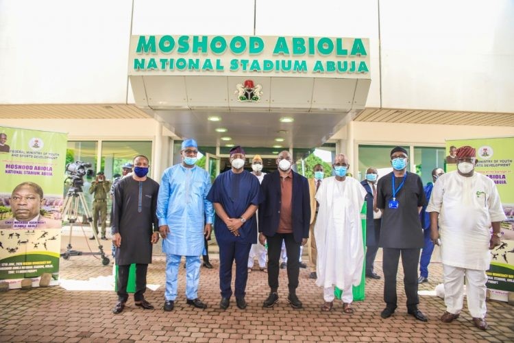 Buhari unveils Moshood Abiola Stadium(Photos)  %Post Title