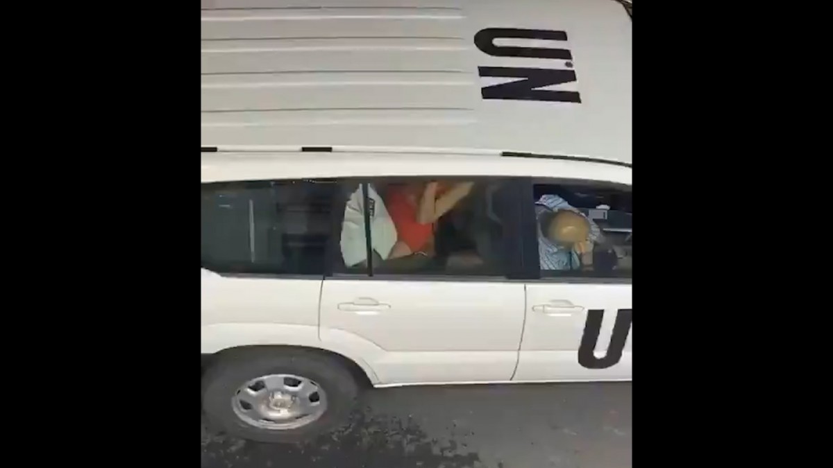 UN reacts to video of couple having sex in its official car (Video)  %Post Title