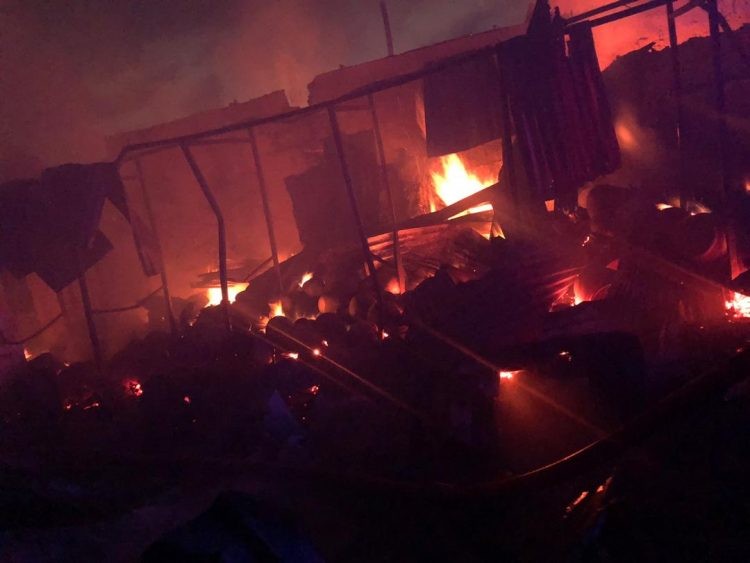 Massive fire sweeps through Lagos market, 30 shops, kiosks burnt - News