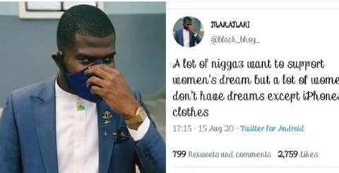 Men want to support women’s dreams but many women don’t have dreams except iPhones and Clothes – Twitter user  - Photo/Image