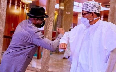 PHOTOS: Buhari, Jonathan meet in Aso Rock  - Photo/Image