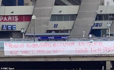 Angry PSG Fans Hang Banners In Protest Of Possible Pogba Signing From Man Utd  %Post Title