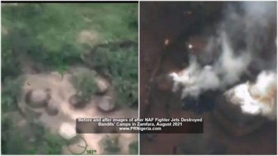 NAF jets destroy bandits’ camp, kill 78 in three-day bombardments  %Post Title