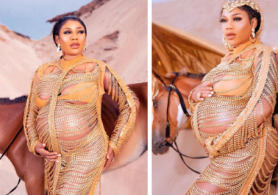 Toyin Lawani welcomes third child with third husband  %Post Title