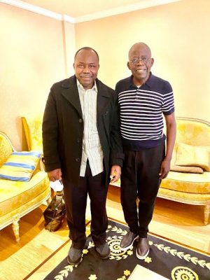 Muiz Banire Visits APC National Leader, Asiwaju Bola Ahmed In London (Photo)  %Post Title