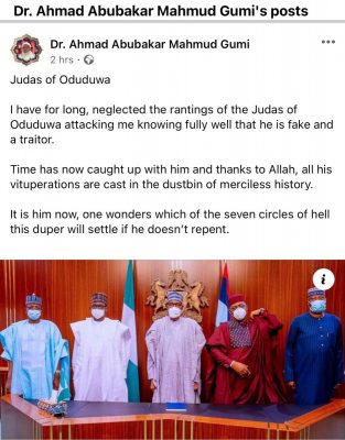 Judas of Oduduwa – Sheikh Gumi slams Fani-Kayode over defection to APC  %Post Title