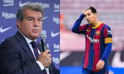 We Hoped Messi Would Play For Us For Free - Barcelona President, Joan Laporta  %Post Title