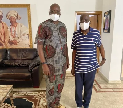 Fayose visits Tinubu, says health issues know no political party (Photos)  %Post Title