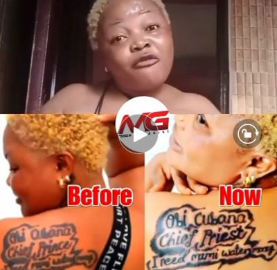 Obi Cubana & Cubana Chief Priest Reacts As Lady Tattoos Their Names On Her Back  %Post Title
