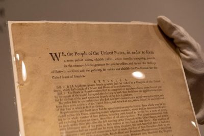 Rare original copy of US constitution auctioned for $43m  %Post Title