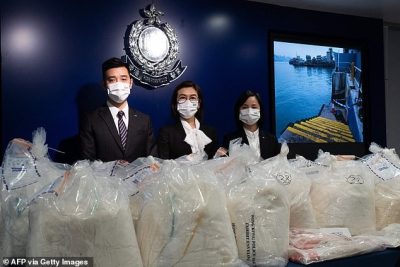 Hong Kong Police Intercepts 1.3Tons Of Drugs Worth £100Million  %Post Title