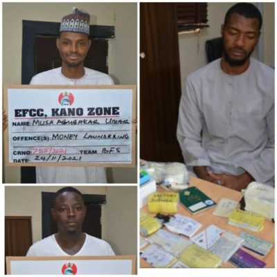Usman, Abubakar, Auwalu Arrested With 1,144 ATM Cards At Airport  %Post Title