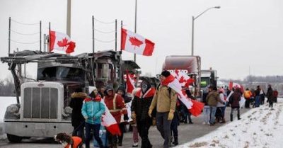 Ontario judge orders truckers lift blockade of Canada-U.S. border  %Post Title