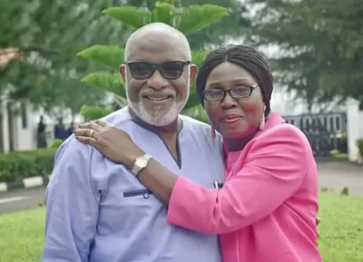 Akeredolu Endorses Wife’s Bid For Senate During 41st Wedding Anniversary  %Post Title
