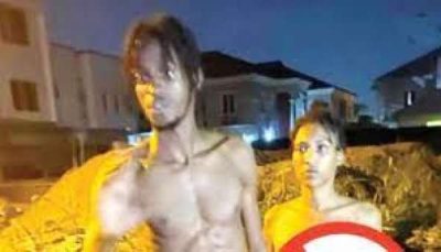 Lagos lovers under drug influence strip naked, attempt suicide  %Post Title