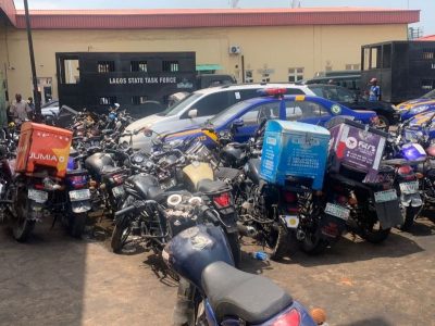 Lagos Taskforce set to crush 250 power, dispatch bikes  %Post Title