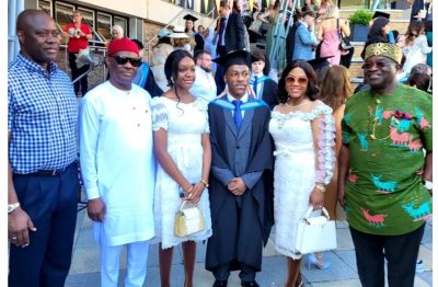 Makinde, Ikpeazu join Wike in UK as son graduates from university [PHOTOS]  %Post Title