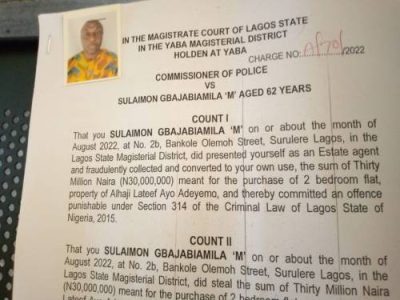 Brother Of House Of Reps Speaker, Gbajabiamila Arraigned In Court For Defrauding UK-based Nigerian Of N31million  %Post Title